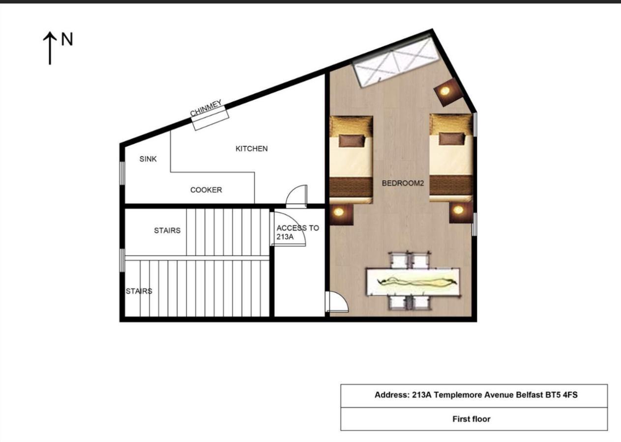 Entire Pinkapt - Free Parking - Up To 4 Guests - 3 Beds - Close To City Centre Belfast Exterior photo